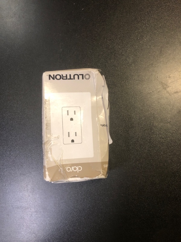 Photo 1 of Lutron Tamper-Resistant Duplex Receptacle, 15-Amp, CARS-15-TR-WH, White