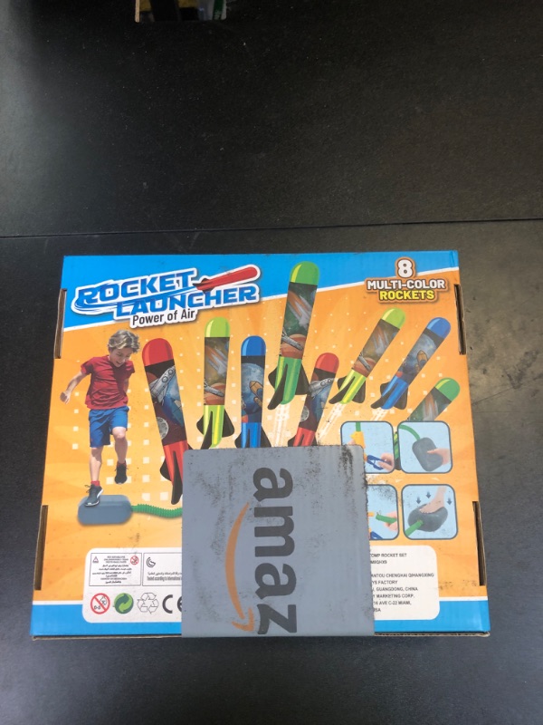 Photo 1 of Otoseth Toys Rocket Launcher for Kids - Launch up to 100 Ft, 8 Multi-Color Foam Rockets & Adjustable Launch Stand, Kids Outdoor Toys, Birthday Toys for Kids Boys Girls Age 3+ Years Old