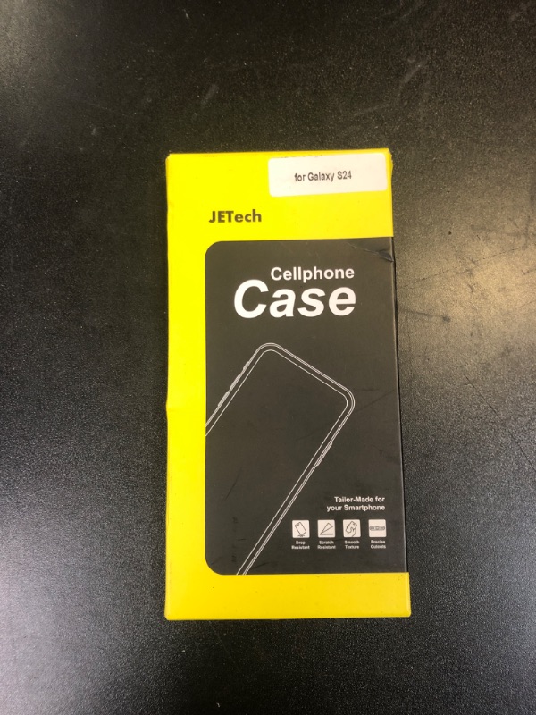 Photo 1 of JETech Case for Samsung Galaxy S24 5G, Non-Yellowing Shockproof Bumper Protective Phone Cover, Anti-Scratch Hard PC Back (Clear)