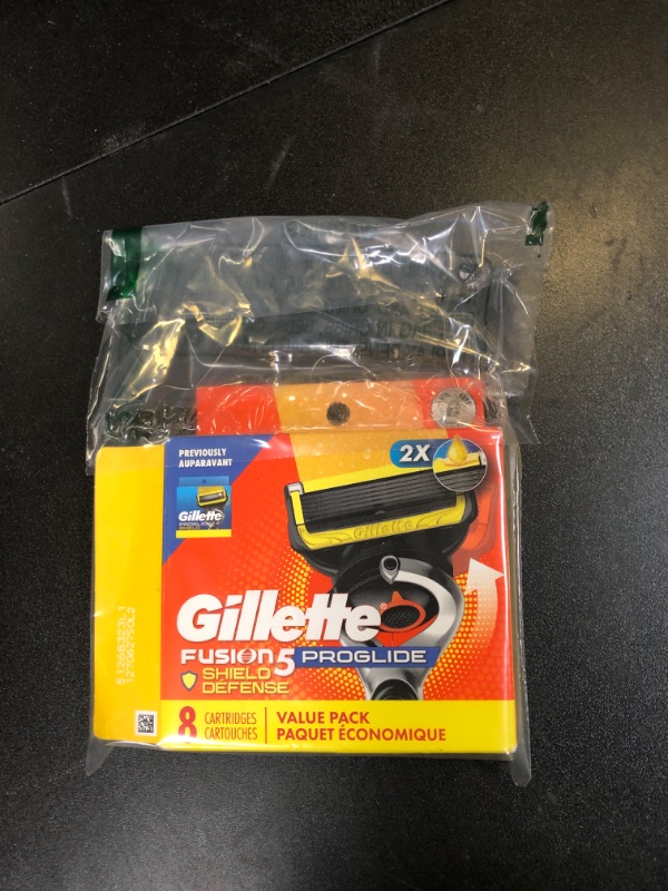 Photo 1 of Gillette ProGlide Shield Razor Refills for Men, 8 Blade Refills