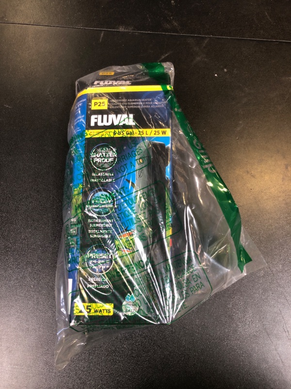 Photo 1 of Fluval P25 Submersible Aquarium Heater – 25W, Shatterproof & Fully Submersible, Preset 76-78°F for Freshwater & Saltwater Tanks up to 6 Gal, LED Indicator, Safe & Durable Nano Tank Heater