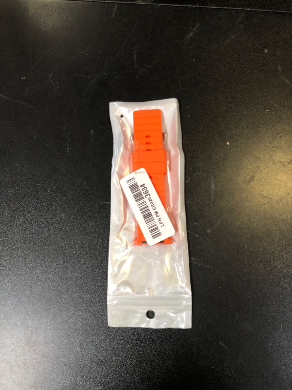 Photo 1 of DaQin Ocean Sport Band Compatible with Apple Watch Ultra 2/Ultra Band Compatible with Apple Watch Band for Men 49mm 46mm 45mm 44mm 42mm,Waterproof Strap for iWatch Series 10/9/8/6/5/4/3/2/1/SE,Orange