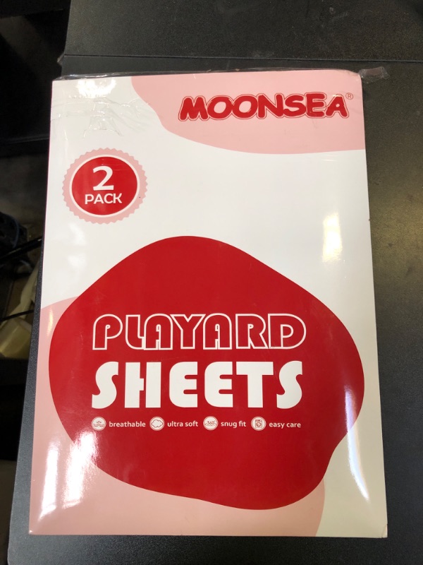 Photo 1 of Pack and Play Sheets, 2 Pack Mini Crib Sheets, Stretchy Playard Fitted Sheet, Compatible with Graco Pack n Play, Soft and Breathable Material, Stars & Bunny