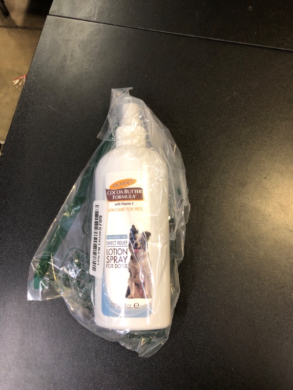 Photo 1 of Palmer's for Pets Cocoa Butter Formula Direct Relief Lotion Spray for Dogs with Vitamin E | Fragrance Free Dog Lotion for Dry Itchy Skin Spray On Lotion for Dogs - 8 oz (FF15584)