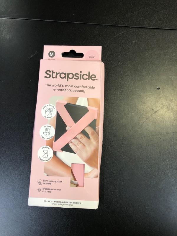 Photo 1 of Strapsicle Hand Strap Accessory for Kindles & Kobos - Paperwhite 7-10 Gen + Most Kobo - 2 Straps - Lightweight Grip for Endless Reading Comfort - Medium - Blush