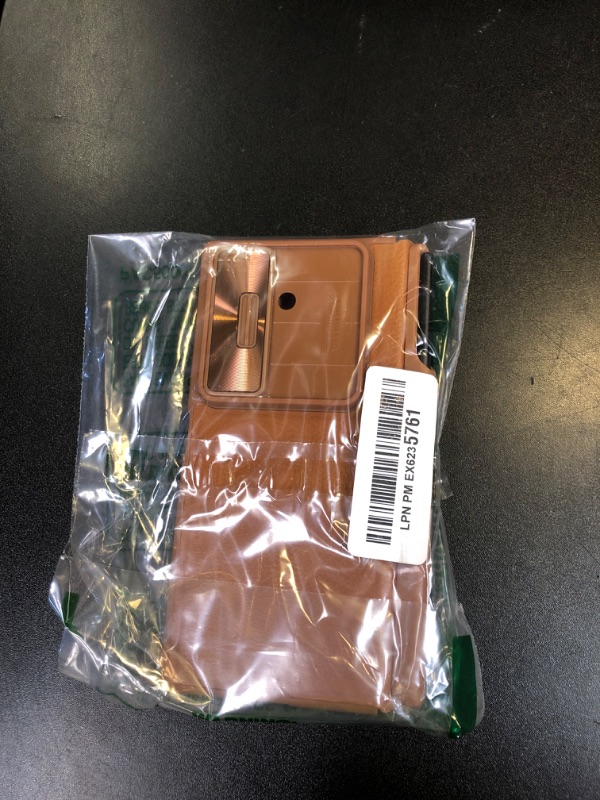 Photo 1 of Nillkin for Samsung Galaxy Z Fold 7 Wallet Case with S Pen Holder & Stylus, [Slide Camera Cover][Hinge Protection] Premium Leather Shockproof Slim Cover Flip Phone Case for Galaxy Z Fold 7 Brown