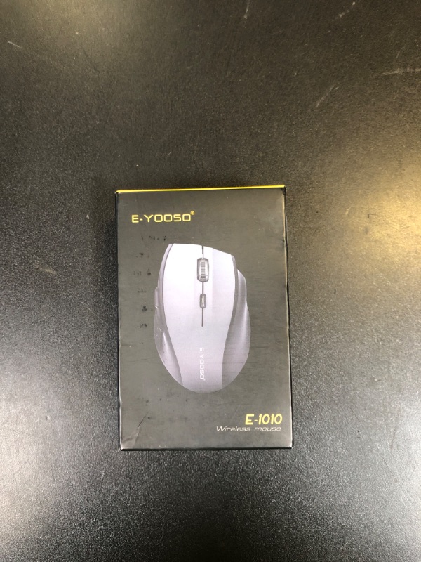 Photo 1 of E-YOOSO Wireless Mouse for Laptop, Portable Optical Computer Mouse, 6 Buttons, Cordless 2.4GHz with USB Receiver, 5-Level 4800 DPI, 18 Months Battery Life for PC Chromebook Windows Mac