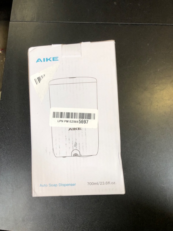 Photo 1 of AIKE Wall Mount Automatic Soap Dispenser for Liquid Soap Battery Operated Silver, Model AK1216