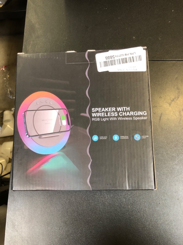 Photo 1 of SIDVAR Bluetooth Speaker Night Lightsr,Wireless Charging Modern Speaker,Best Teenage Birthday Gift Ideas Tween Girls Gifts/Please use The Original Adapter