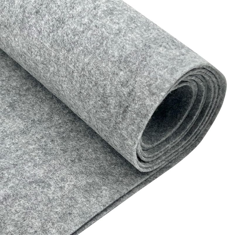 Photo 1 of  EOVEA | Acrylic Felt Fabric by The Yard - Non-Stiff, Soft Material - 10ft x 15 - 1.6mm Thick Felt Sheets for DIY Crafts, Sewing, Upholstery, Cushion, Padding(dark Grey, Half Yard)
