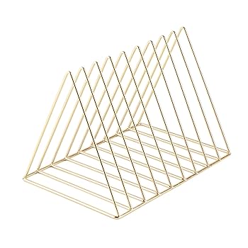 Photo 1 of Elegant Iron Bookshelf Multi-functional Desktop Organizer Bookshelf for Magazines Files