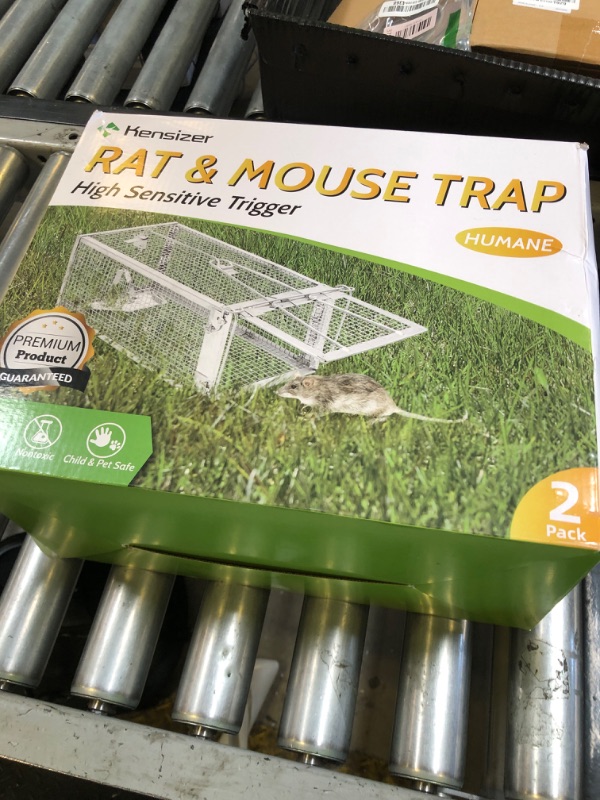 Photo 1 of Kensizer 2-Pack Animal Humane Live Cage Trap That Work for Rat Mouse Chipmunk Mice Voles Hamsters and Other Small Rodents, Trampa para Ratones, Catch and Release