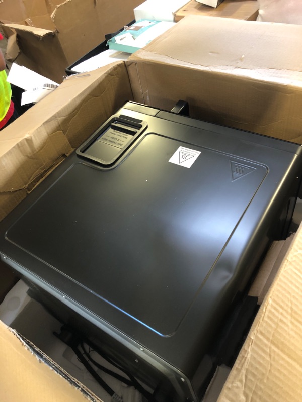 Photo 1 of GE Profile™ Smart Indoor Pellet Smoker, with Active Smoke Filtration, 5 Smoke Control Settings, WiFi Connected, Electric, Countertop BBQ Appliance, Black