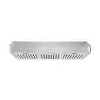Photo 1 of 36 in. Ducted Under the Cabinet Range Hood in Stainless Steel with Permanent Filters and LED Lights