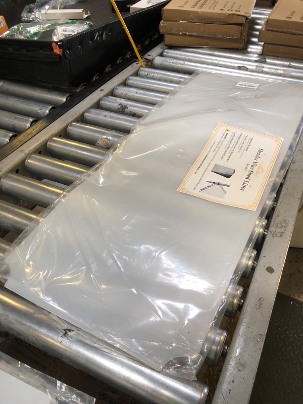 Photo 1 of Slendor Wire Shelf Liner Value Pack of 5 Heavy Duty Waterproof Non-Adhesive Industrial Strength Plastic Mats for Tier Shelving Unit, 14 x 36 Inch Clear
