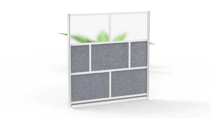 Photo 1 of Luxor MW-7070-FCG - Luxor Modular Room Divider Wall System - 70" x 70" Starter Wall
