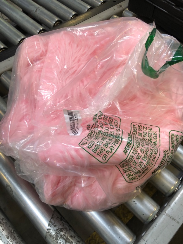 Photo 1 of Ice Fabrics Faux Fur Fabric by The Yard - 60 Inches Wide Super Soft and Fluffy Shaggy Mohair Fur Fabric for Costumes, Apparel, Rugs, Pillows, Decorations and More - Baby Pink - One Yard
