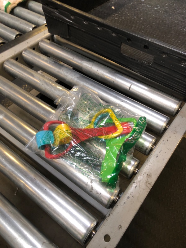 Photo 1 of Vctitil 4 Pieces Crib Hook Baby Plastic Pull Ring Creative Teaching Stroller to Assist Standing(Red/Yellow/Blue/Green)