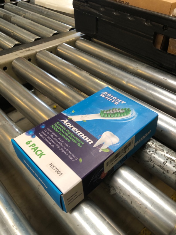Photo 1 of Aoremon Replacement Toothbrush Heads Compatible with Philips sonicare E-Series, 6 Pack Replacement Brush Heads Come with Caps