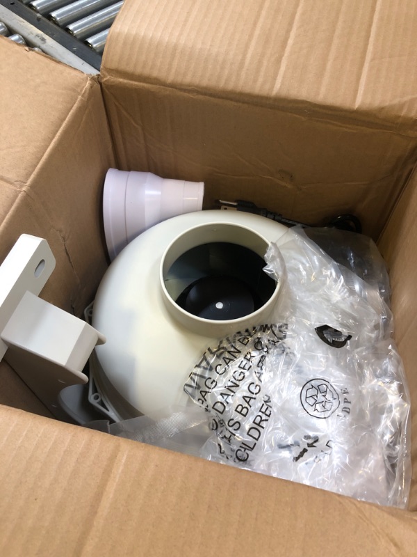 Photo 1 of MIDCVFRUN 4 inch Radon Fan Installation Kit -Radon Mitigation System Kit with Rubber Couplers (4 inch x 4 inch) and Air Pressure Indicator Indoor Outdoor IP67 Waterproof