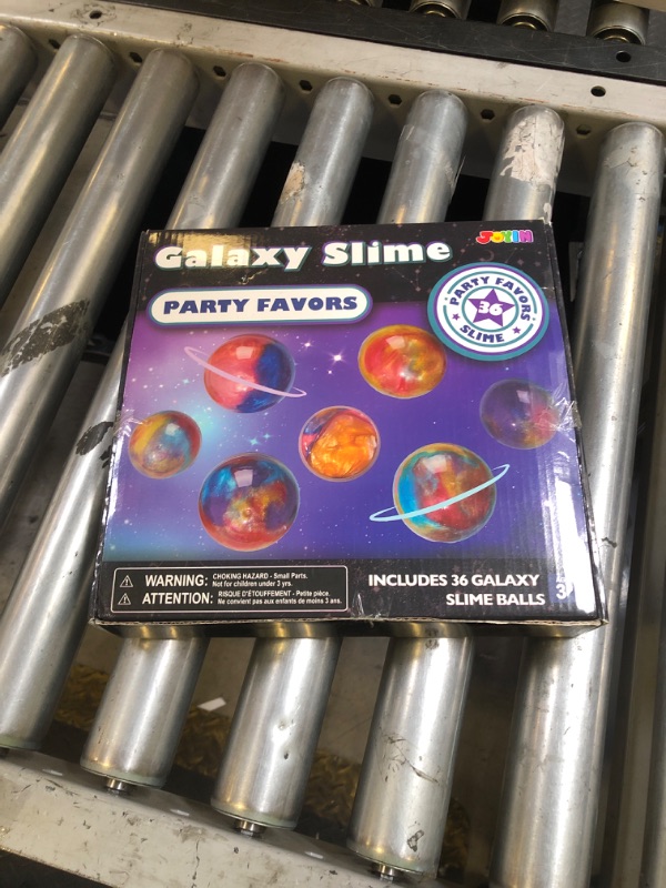 Photo 1 of JOYIN Slime Party Favors, 36 Pack Galaxy Slime Ball - Stretchy, Non-Sticky, Mess-Free, Stress Relief, and Safe - Toys for Girls and Boys - Classroom Reward, Party Supplies