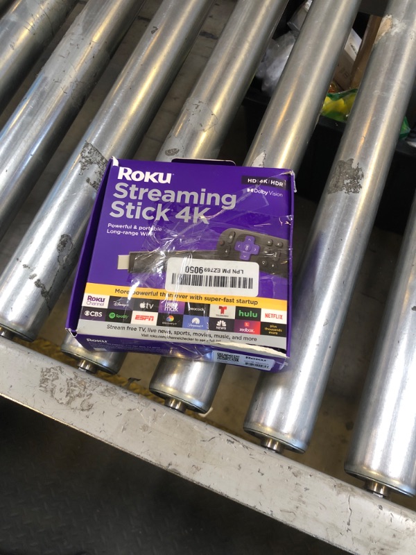 Photo 1 of Roku Streaming Stick 4K - HDR & Dolby Vision Roku Streaming Device for TV with Voice Remote & Long-Range Wi-Fi - Free & Live TV