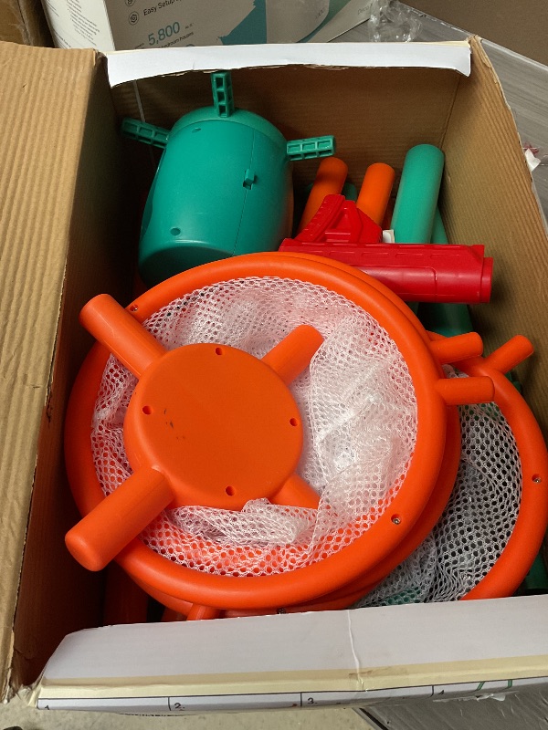 Photo 1 of Shooting Games Toys for Age 5 6 7 8 9 10+ Year Old Boys, Kids Toy Sports & Outdoor Game with Moving Shooting Target & 2 Popper Air Toy Guns & 24 Foam Balls, Gifts for Boys and Girls