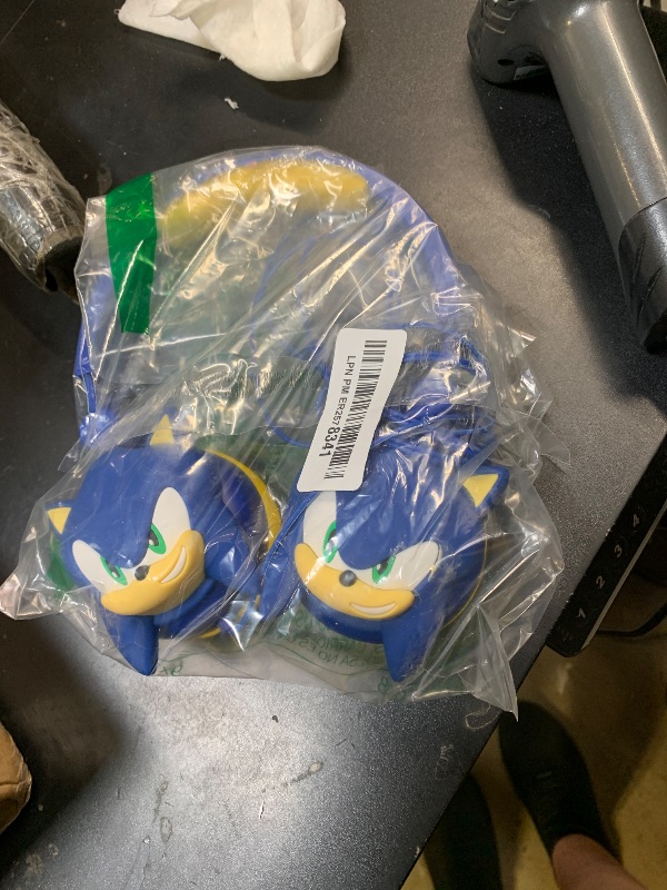 Photo 1 of Sonic The Hedgehog Over-Ear Headphones for Kids - Adjustable Headband, Stereo Sound, Tangle-Free Cable, Volume Control, and 3.5mm Jack - Perfect for School, Home, and Travel