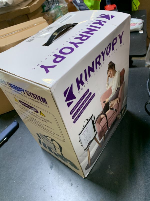 Photo 1 of Cold Therapy Machine with Programmable Timer, Portable Ice Machine for Knee After Surgery, Knee Replacement Recovery System, Cryotherapy Pain Relief w/Compression Pad for,Shoulder, Hip and Ankle