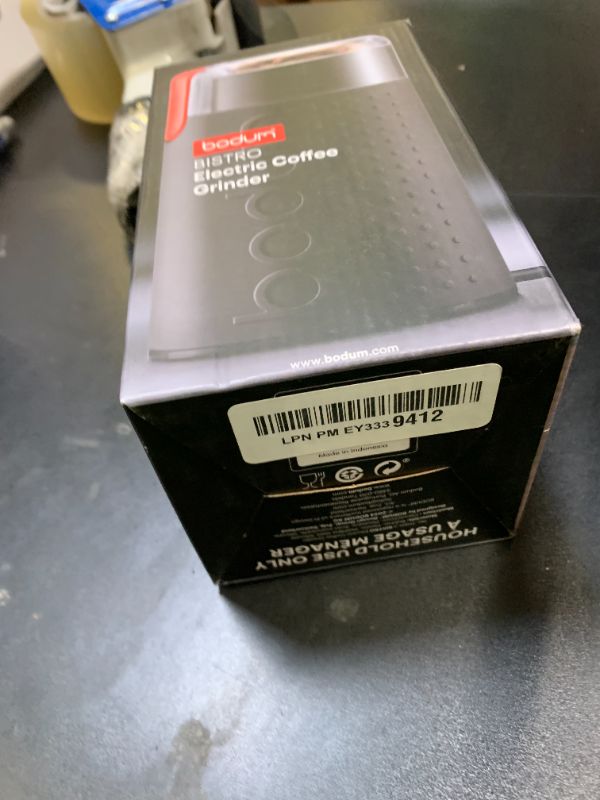 Photo 1 of Bodum Bistro Electric Blade Coffee Grinder, Black