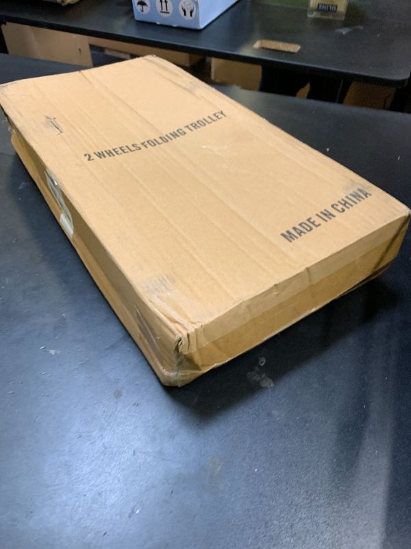 Photo 1 of Folding Hand Truck Aluminum Trolley,Small Dolly, Foldable Hand Cart Collapsible 2 Wheel Luggage Trolley Dolly Expandable Large Chassis Foldable into Backpack