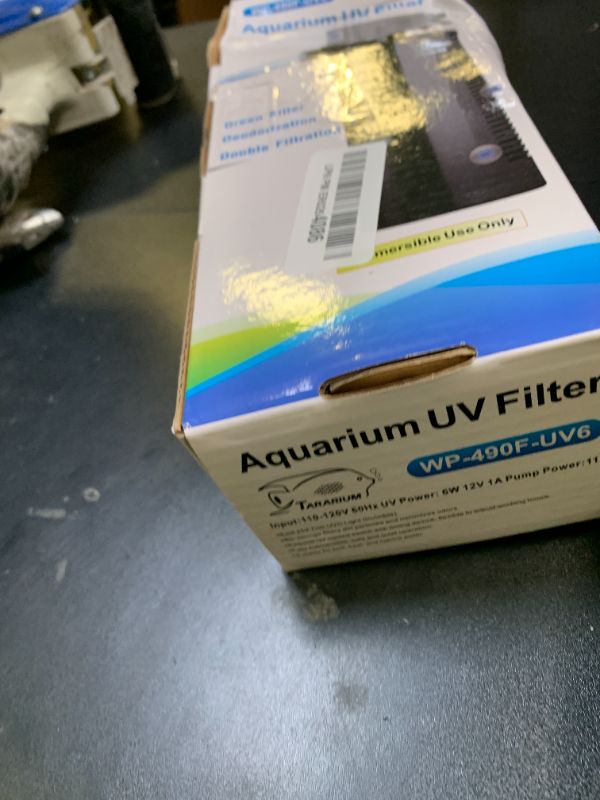 Photo 1 of Aquarium Filter U-V w/Scientific 3,6,12,24H Timer 200GPH for 20-75Gal Fish Turtle Tank Bio Sponge Internal Filter Power Pump Deodorization Saltwater Freshwater Killing Green Clean Machine Air Supply