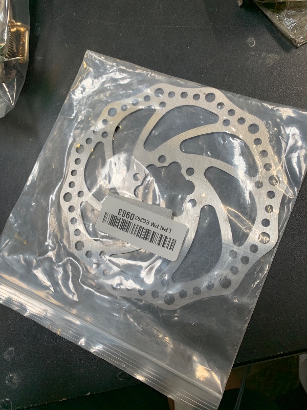 Photo 1 of Teyssor 140mm 160mm 180mm 203mm Bike Disc Brake Rotor with 6 Bolts Fit for Road Bike Mountain Bike BMX MTB