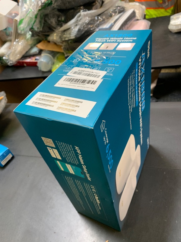 Photo 1 of DBIT AX1800 WiFi 6 Whole Home Mesh Wi-Fi System, Dual-Band Coverage up to 6,500 sq. ft. and 150 Devices, Replaces Wireless Router and Extender (D-MAX5, 3-Pack, 6 Gigabit Ethernet Ports in Total)
