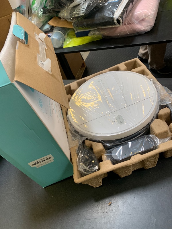 Photo 1 of Robot Vacuum and Mop Combo, 2 in 1 Mopping Robot Vacuum Cleaner with Schedule, Wi-Fi/Voice/App, Strong Suction, Easy of Use, Self-Charging Robotic Vacuum, Slim, Ideal for Hard Floor, Pet Hair, Carpet