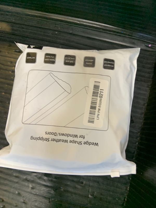 Photo 1 of 118” Wedge-Shape Foam Window Weather Stripping Door Seal Strip,Soundproofing Frame Insulation Tape for Exterior Front Door,Noise Cancelling Window Inserts,Door Gap Filler Light Blocker,Brown