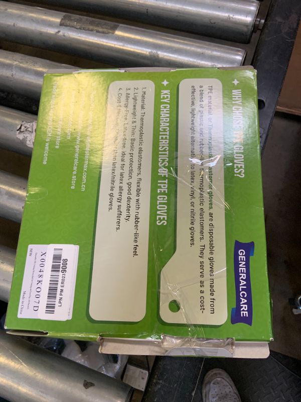 Photo 1 of GENERALCARE Ultra Strong Disposable TPE Cooking Gloves, Ideal for Cleaning and Food Prep.Latex & Powder Free Food safe 100 Pieces(S)
