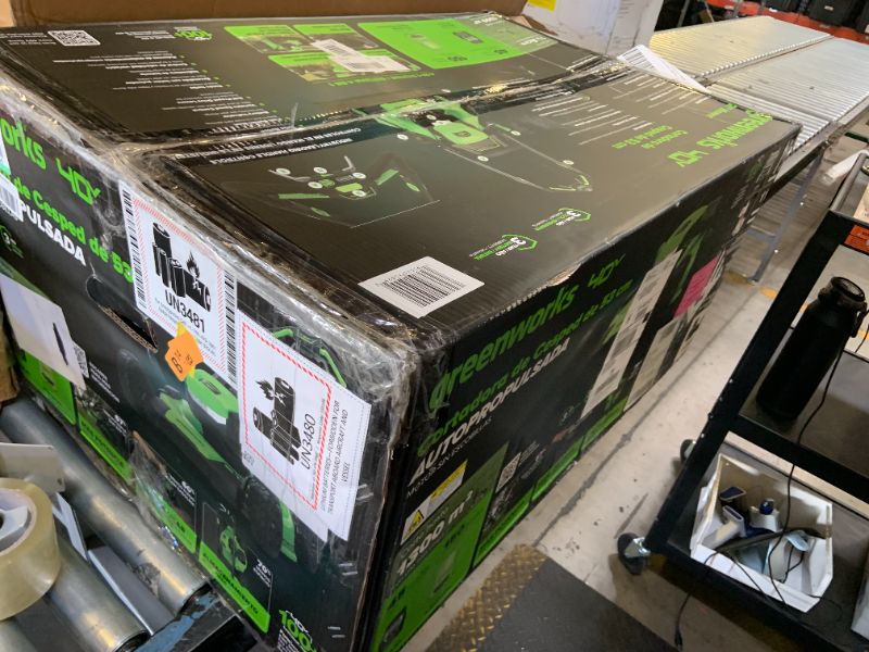 Photo 1 of Greenworks 40V 21" Brushless Cordless (Self-Propelled) Lawn Mower (LED Headlight + Aluminum Handles), 5.0Ah Battery and Charger Included (75+ Compatible Tools)