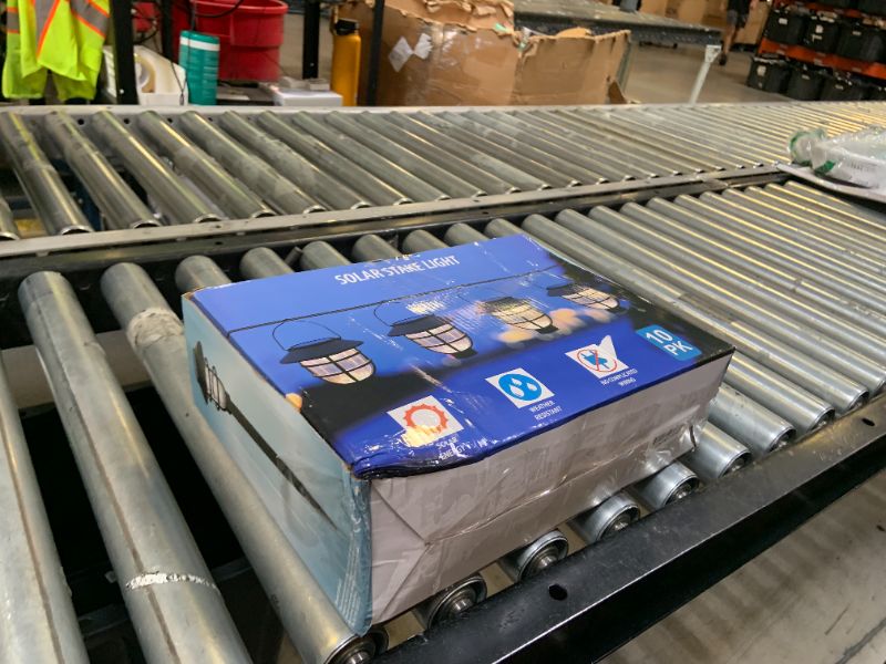 Photo 1 of 10 Pack Solar Pathway Lights Outdoor - Bright Solar Powered Garden Light with Warm White LED, Auto On/Off Waterproof Path Lights Decorative, Landscape Lighting for Yard Patio Walkway Driveway