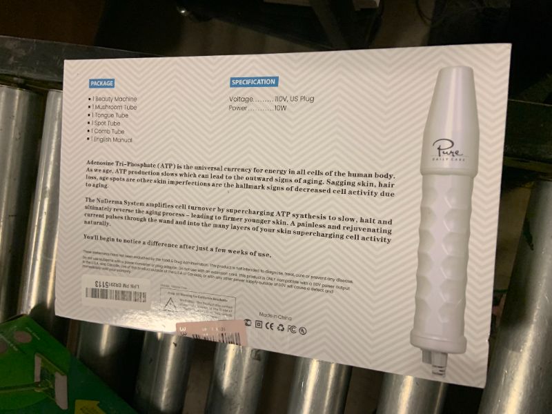 Photo 1 of Pure Daily Care NuDerma Handheld Skin Therapy Wand Machine w/Neon – Anti-Aging - Skin Tightening - Wrinkle Reducing - Dark Circles – Clarifying - Hair & Scalp Stimulator
