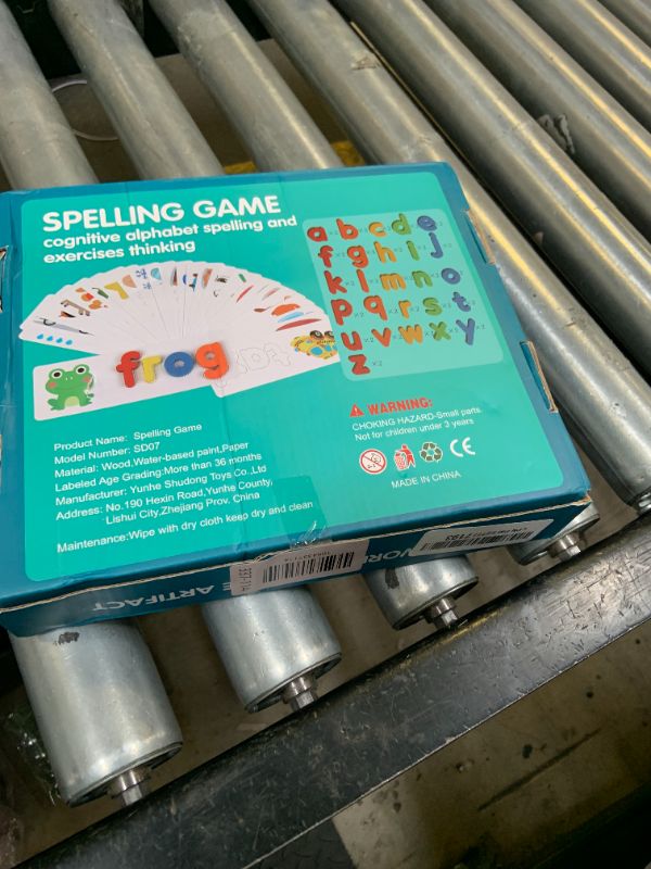 Photo 1 of Learnign Toys for 2 3 4 5 6 Years Old Boys Girls, Wooden CVC Reading Spelling Game for Kids, Preschool Kindergarden Learning Activities, Educational Toys Gifts for 2-4 3-5 4-6 Year Old Kids
