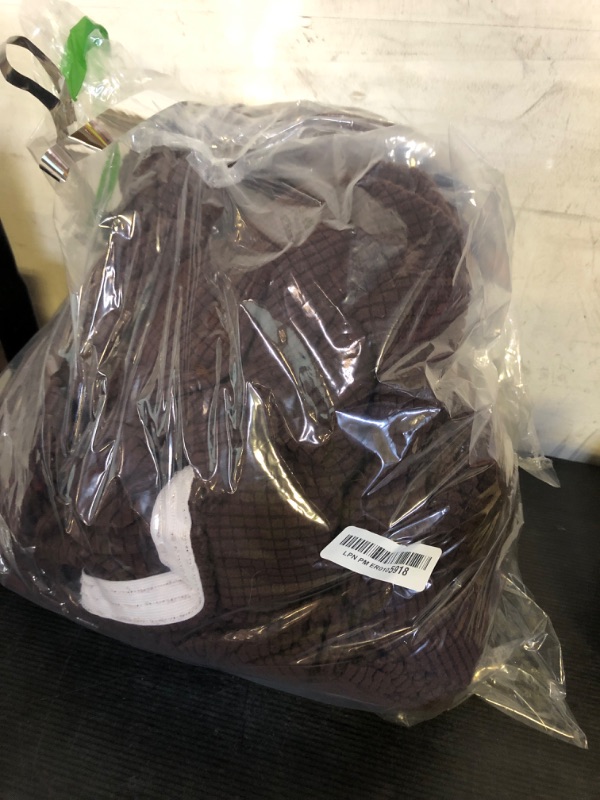 Photo 1 of H.VERSAILTEX 4 Piece Stretch Sofa Covers for 3 Cushion Couch Covers for Living Room Furniture Slipcovers (Base Cover Plus 3 Seat Cushion Covers) Upgraded Thicker Jacquard Fabric (Sofa, Chocolate)