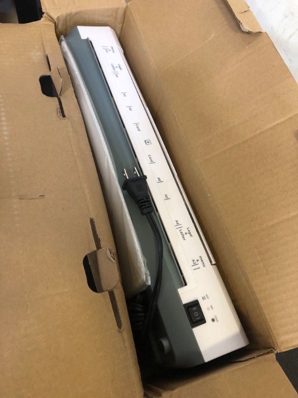 Photo 1 of 13 Inch Laminator Machine with Auto Paper Feed, Never Jam A3 Thermal & Cold Lamination, 20 Laminating Sheets, 10-in-1 Laminator with Cutter, Trimmer & Corner Rounder for Office School Home Use White