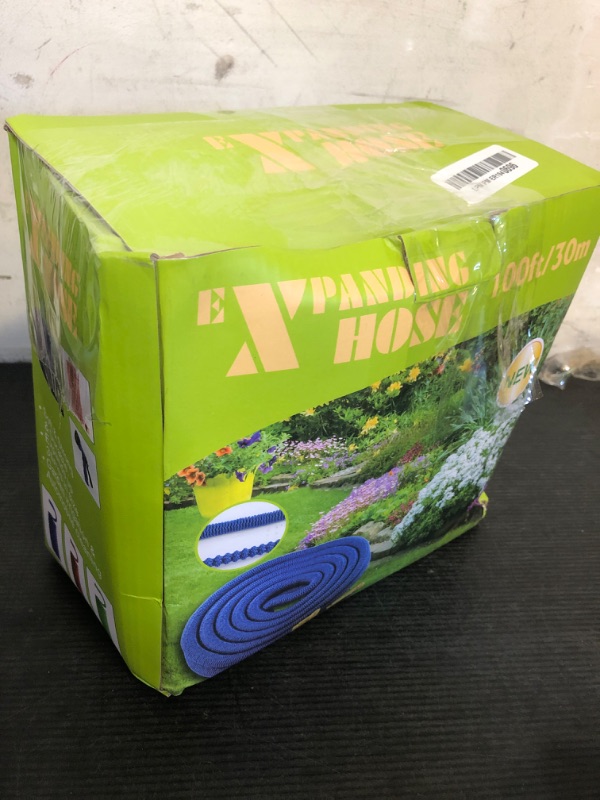 Photo 1 of 100 FT Expandable Garden Hose, 2026 New Flexible Water Hose 100FT with Leakproof Solid Brass Fittings, Reinforced Extra Strong Outer Fabric & Durable 3-layer Latex Core, Ultra Lightweight, No Kink
