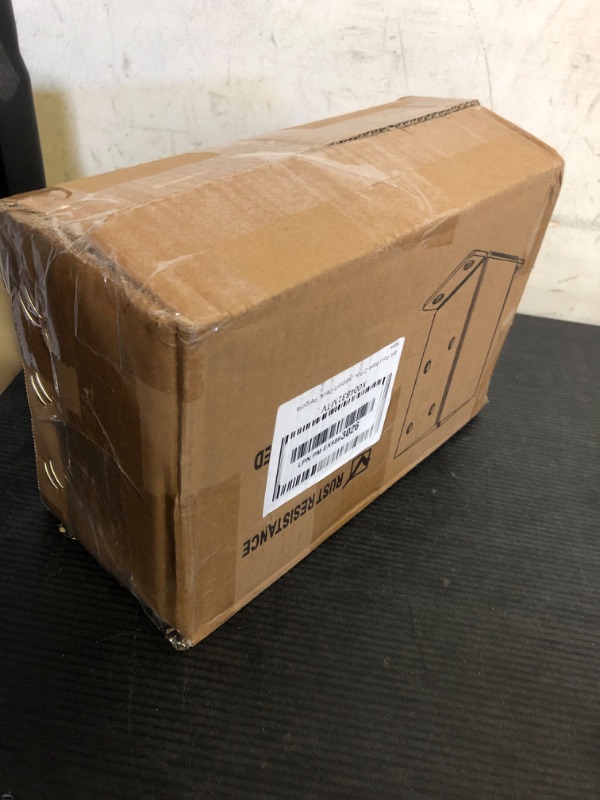Photo 1 of 4x4 Post Base 2 Pcs, Heavy Duty Post Anchor with Anti-Corrosive Partition, Inner Size 3.5"x3.5", 13 Gauge Thick Solid Steel, Rust-Proof Powder-Coated Wood Fence Post Brackets for Support Deck, Pergola
