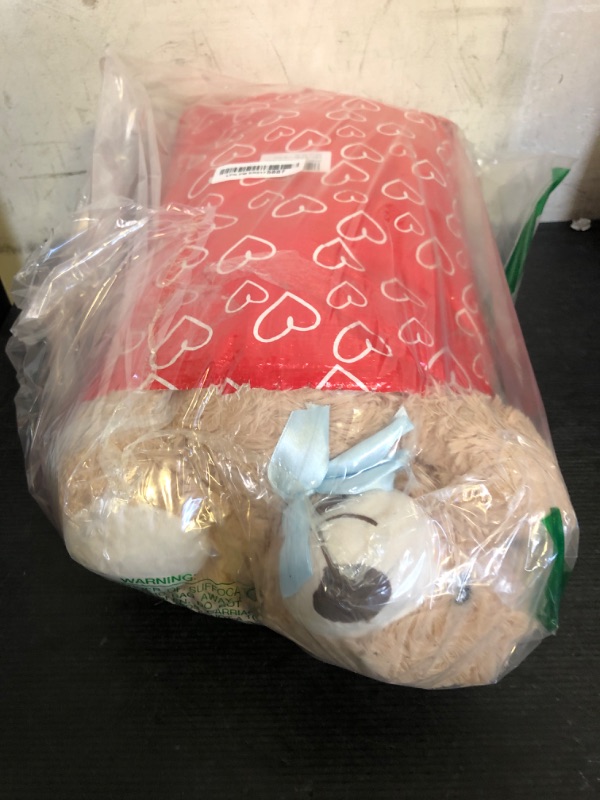 Photo 1 of MorisMos Bulk Teddy Bear for Baby Shower,10-Pack Teddy Bear Stuffed Animals Bulk,14 in Teddy with Baby Blue Bow,Soft Stuffed Animal Wholesale for Birthday Christmas Valentine's,Brown