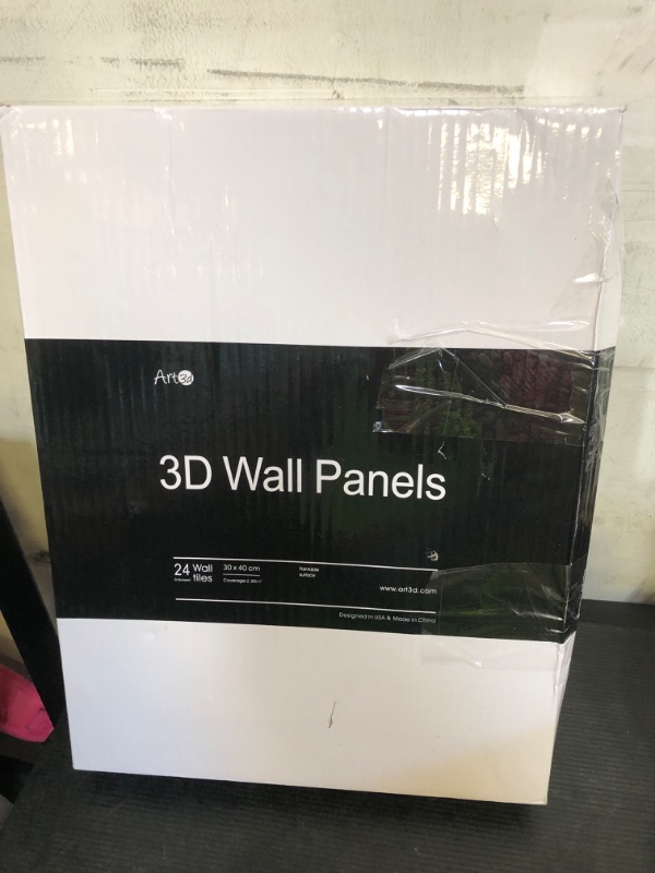 Photo 1 of WOWSTAR 24-Pack 31 sq. ft 3D Wall Panels Diamond for Interior Wall Decor, Decorative PVC Textured Wall Tiles for Living Room, Bedroom, 11.81x 15.75”