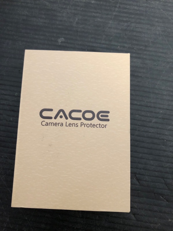 Photo 1 of CACOE for iPhone 16/16 Plus Camera Lens Protector - Metal Frame Tempered Glass Cover, [Anti-Scratch] [Drop-Proof][Strong-Adhesion] Camera Screen Cover (Black)