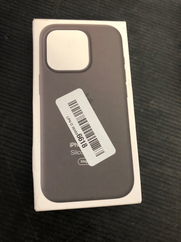 Photo 1 of Apple iPhone 16 Pro Silicone Case with MagSafe and Camera Control: Lightweight Phone Case, Wireless Charging Compatible, Smooth Matte Finish; Stone Gray