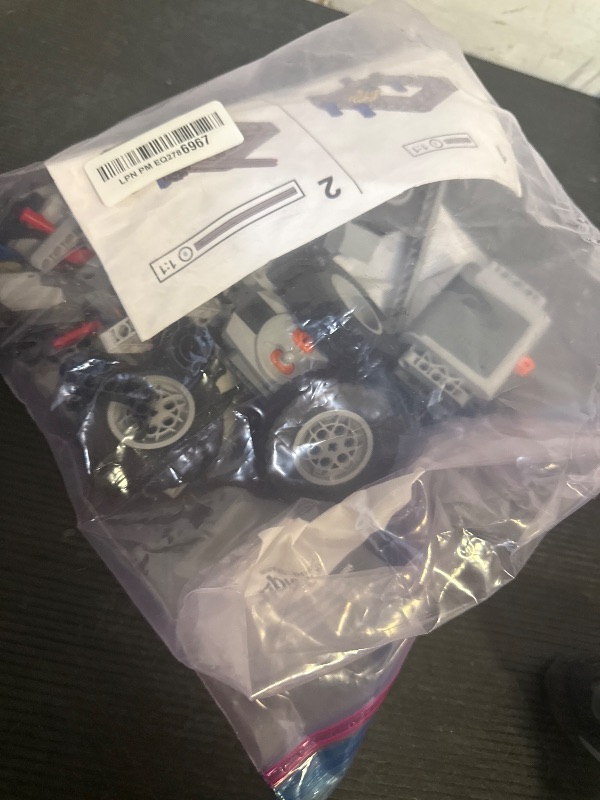 Photo 1 of MOC 4WD Power Function RC Car Chassis Kit - Technical Building Blocks with 62.4x20mm Wheels, M Motor, Servo & AA Battery Box for Off-Road Climbing Cars